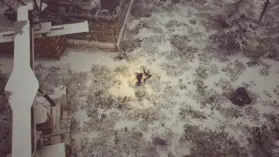 GIF: a fight in the snow