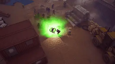 GIF: a toxic cloud bursting in a crowd
